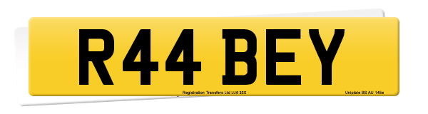 Registration number R44 BEY